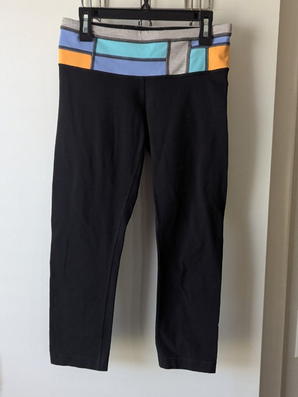 Lululemon Athletica Reversible Wunder Geometric Cropped Leggings Black Size 4